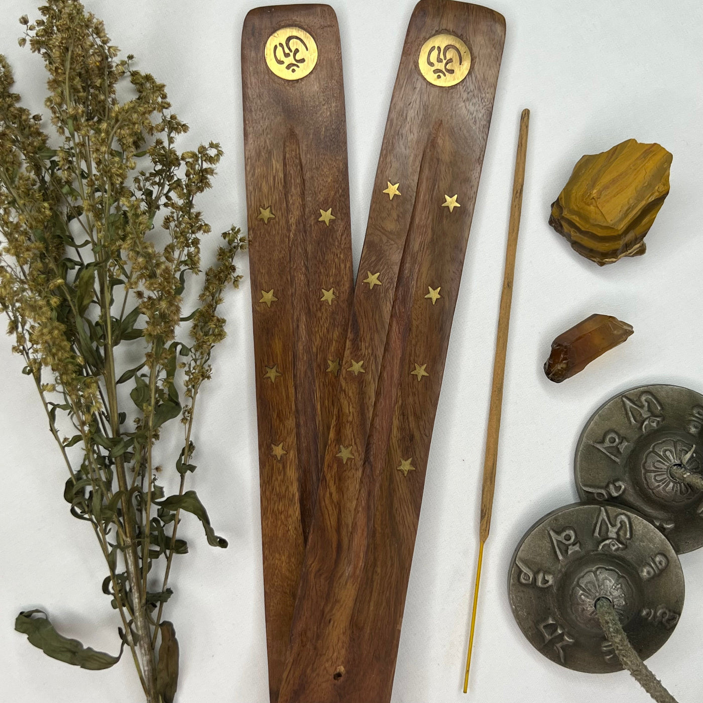 Brown Wooden Incense Holder